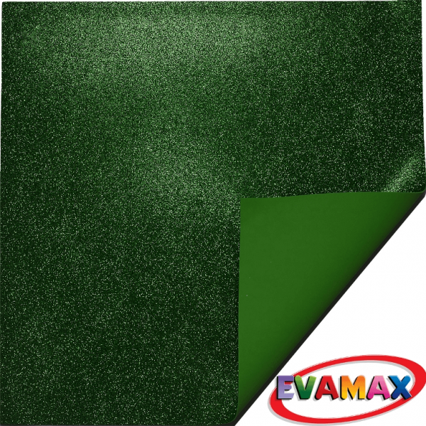 Eva Glitter 60x40cm Verde Claro Didática Net 7550