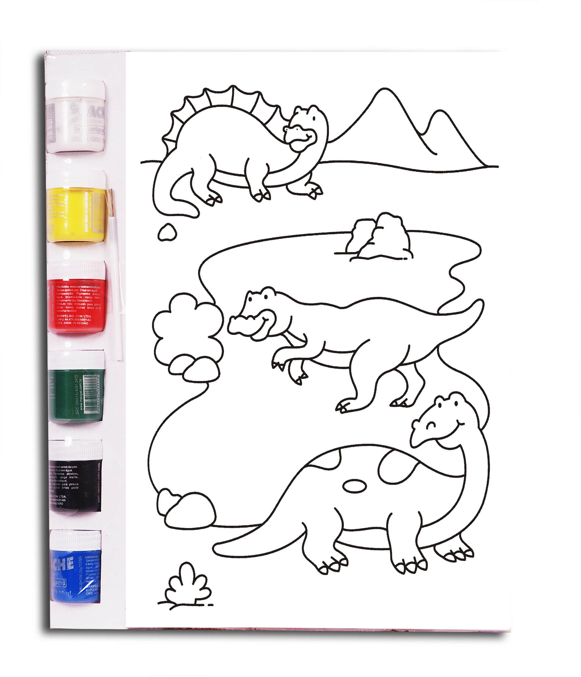 Fichas para pintura com dedinhos  Atividades com tinta guache, Artesanato  de dinossauro, Atividades de pintura