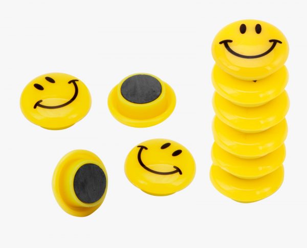 IMÃ BOTÃO CARINHAS 20MM - 8 peças - Imagem 2