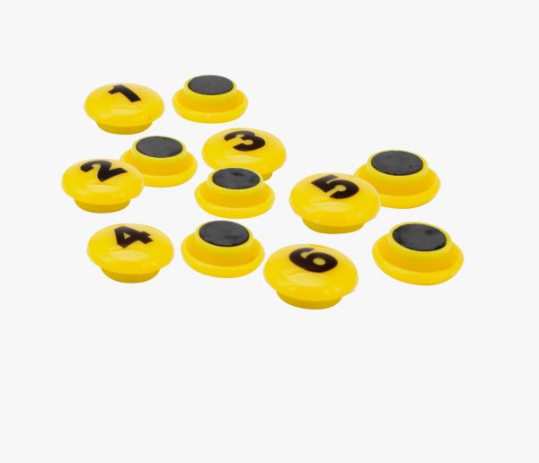 IMÃ BOTÃO NÚMEROS 20MM - 12 peças - Imagem 3
