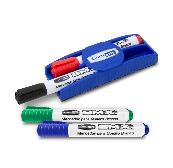 Kit Apagador Magnético + 4 Marcadores para Quadro Branco (cópia) - Imagem 4